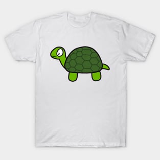 Cute Cartoon Green Ocean Beach Sea Turtle T-Shirt